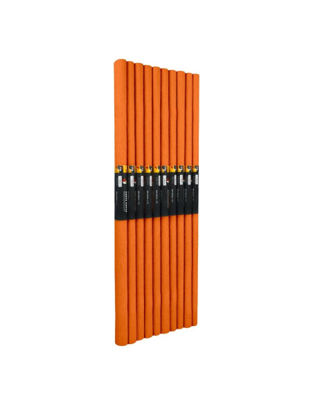 Hartie creponata Colorarte C06, 50x200cm, portocaliu deschis, set 10 role