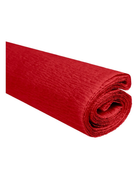 Hartie creponata Colorarte C08, 50x200cm, rosu, set 10 role