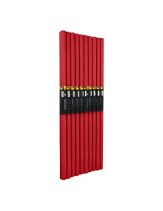 Hartie creponata Colorarte C08, 50x200cm, rosu, set 10 role 2