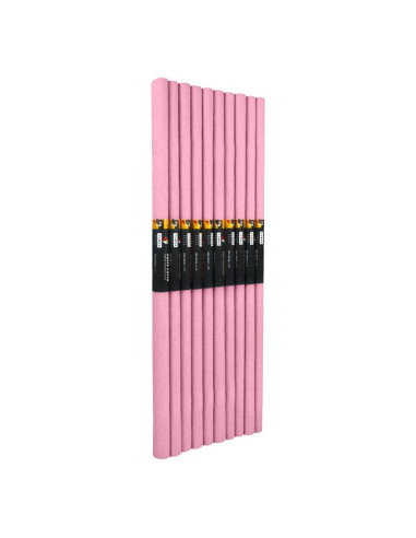 Hartie creponata Colorarte C12, 50x200cm, roz deschis, set 10 role
