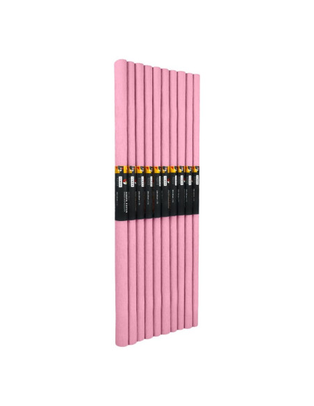 Hartie creponata Colorarte C12, 50x200cm, roz deschis, set 10 role