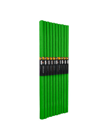 Hartie creponata Colorarte C30, 50x200cm, verde deschis, set 10 role
