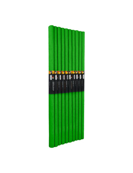 Hartie creponata Colorarte C30, 50x200cm, verde deschis, set 10 role