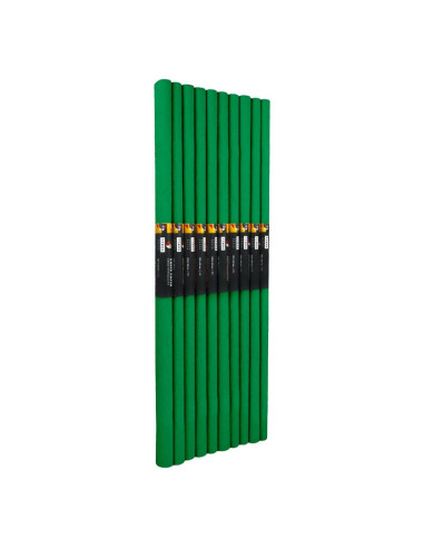 Hartie creponata Colorarte C32, 50x200cm, verde inchis, set 10 role