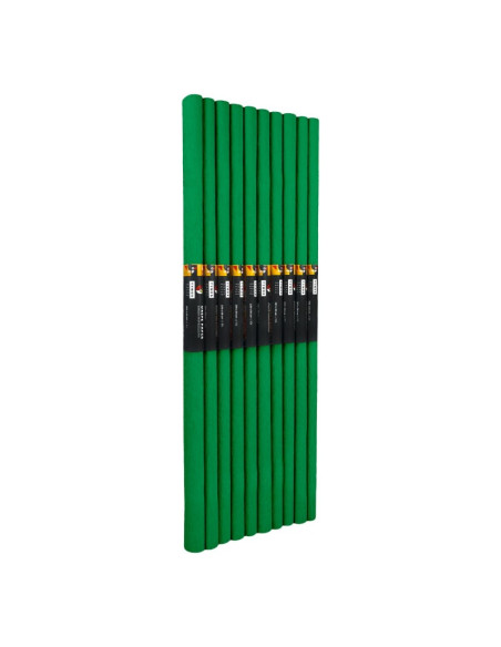 Hartie creponata Colorarte C32, 50x200cm, verde inchis, set 10 role