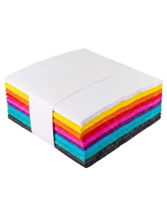 Hartie creponata Fiorello 170-2867, 10x10x200cm, diverse culori, set 10 culori