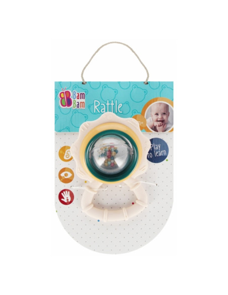 Jucarie zornaitoare floare BamBam 562557, 12x17x5cm, +0luni