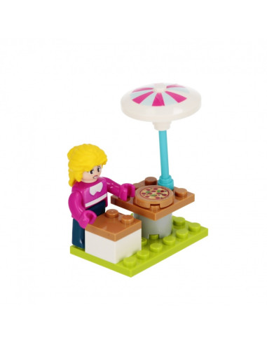 Set de constructie Alleblox Girls World - stand de brutarie - AB6025 / 547905, 99 piese, 6+