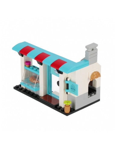 Set de constructie Alleblox Girls World - stand de brutarie - AB6025 / 547905, 99 piese, 6+