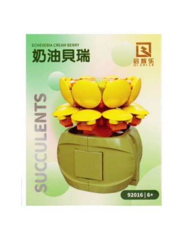 Joc constructie flori MegaCreative 573955, diferite modele, 8x10x8cm, 12buc/display, +6ani