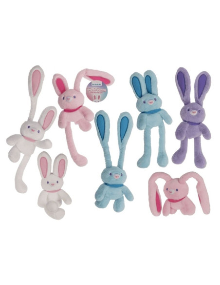Jucarie iepuras de plus Out of the blue 62/6173 / 37004, 4 culori, 28cm
