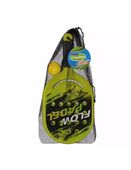 Set Tenis, include 2 rachete padel, minge, husa, 22x46x3 cm, 3+ ani, MegaCreative, 577842