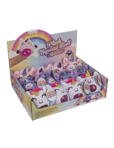 Figurine antistres - squish minge unicorn cu plus, 4 modele, 6.5cm, 3+ ani, Out of the blue, 61/6734 / 37356