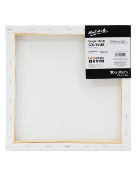 Panza pictura 30x30cm, Mont Marte - sasiu lemn, CDDS3030