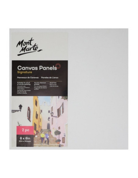 Panza pictura 20.4x20.4cm, Mont Marte, CMPL2020, 3mm x 2buc/set (carton panzat)