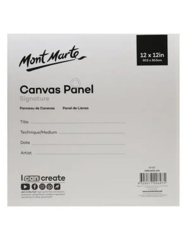 Panza pictura 30.5x30.5cm, Mont Marte, CMPL3030, 3mm x 2buc/set (carton panzat)