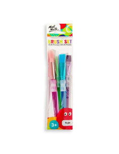 Pensula Mont Marte MMKC0221, diferite varfuri, pentru acuarele, set 4 bucata