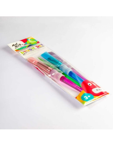 Pensula Mont Marte MMKC0221, diferite varfuri, pentru acuarele, set 4 bucata