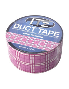 Banda adeziva decorativa, 48mm x 10m, ITZ DucTape 04, Pink Fashion 02049