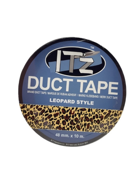 Banda adeziva decorativa, 48mm x 10m, ITZ DucTape 10, Leopard Style 02100