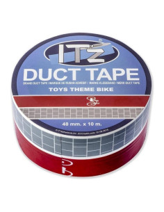 Banda adeziva decorativa, 48mm x 10m, ITZ DucTape 16, Toys Theme Bike 02162 2