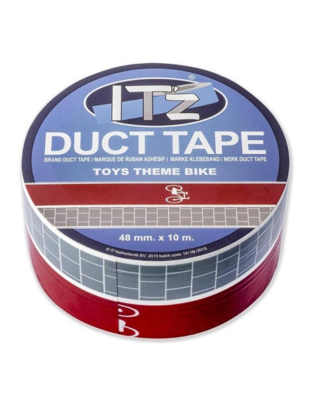 Banda adeziva decorativa, 48mm x 10m, ITZ DucTape 16, Toys Theme Bike 02162