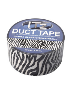 Banda adeziva decorativa, 48mm x 10m, ITZ DucTape 21, Zebra Clasic Black/White 02216