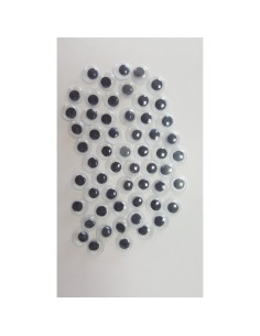 Accesorii creatie - ochisori mari plastic, negru, 12mm, VRAC, set 4000 buc, Colorarte 2