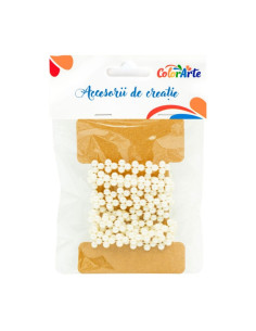 Accesorii creatie - perle, model trifoi, 1.5m, Colorarte MY041