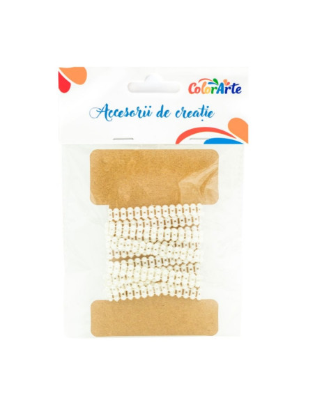 Accesorii creatie - perle, model sirag lat, 1.5m, Colorarte MY040