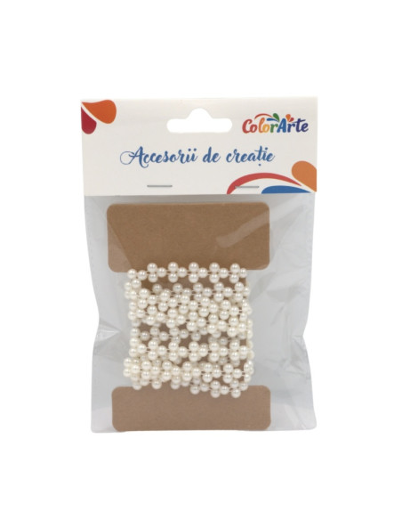 Accesorii creatie - perle, model trifoi, 1.5m, Colorarte MY041