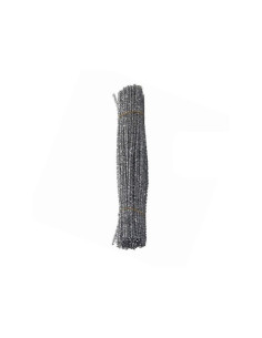 Accesorii creatie - sarma plusata, argintiu, cu sclipici, set 25 buc, Colorarte
