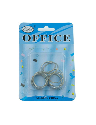 Accesorii creatie - inele metal, 25mm, set 12 buc, Cnx