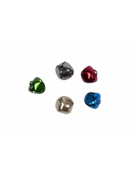 Accesorii creatie - clopotei rotunzi metal, diverse culori, 15mm, VRAC, set 1000 buc, Colorarte