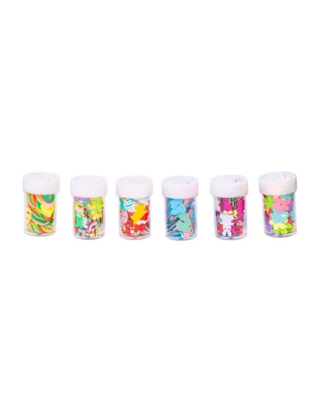 Accesorii creatie - paiete diverse, set 12 recipiente x 6g, Colorarte MTLP-2H6GP