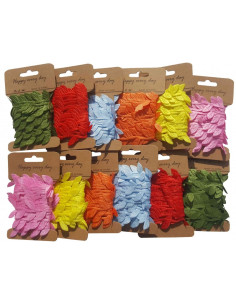Banda decorativa - iedera, 1m, textil, diverse culori, Colorarte, uni