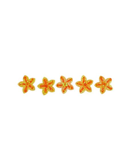 Accesorii creatie - textil, floare galbena, set 6 buc, Colorarte