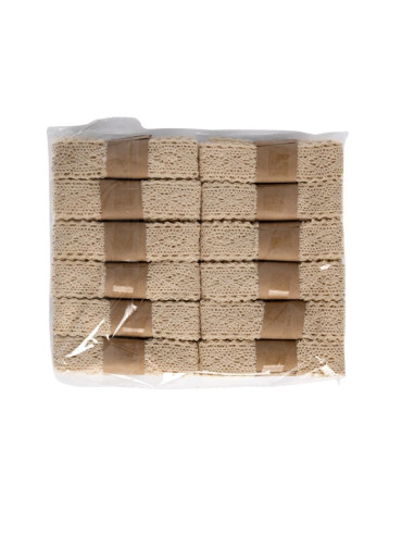Accesorii creatie - banda textila - dantela, diverse culori, 2.5cm x 2m, set 12 buc, Colorarte