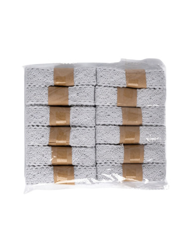 Accesorii creatie - banda textila - dantela, diverse culori, 2.5cm x 2m, set 12 buc, Colorarte