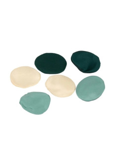 Accesorii creatie ROSEPETAL-34, petale textura matase, nuante de verde, set 200 buc
