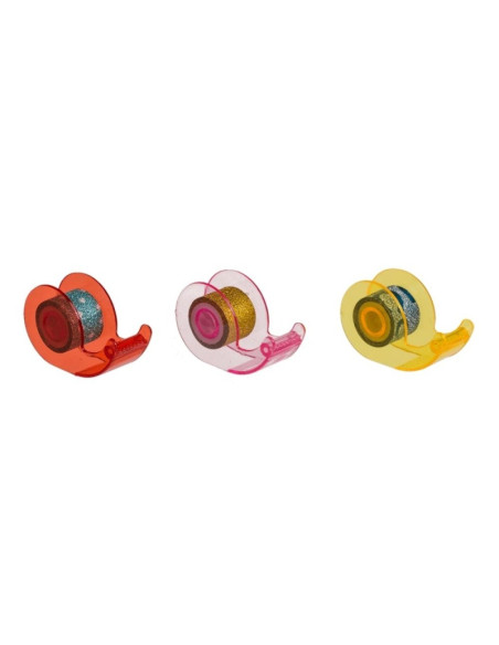 Banda decorativa mini, cu 3 dispensere, 13mm, diverse modele, Out of the blue, 29/2873 / 37103, set 12 buc