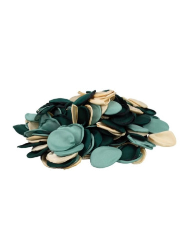 Accesorii creatie ROSEPETAL-34, petale textura matase, nuante de verde, set 200 buc