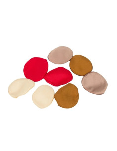 Accesorii creatie ROSEPETAL-34, petale textura matase, nuante de rosu, set 200 buc