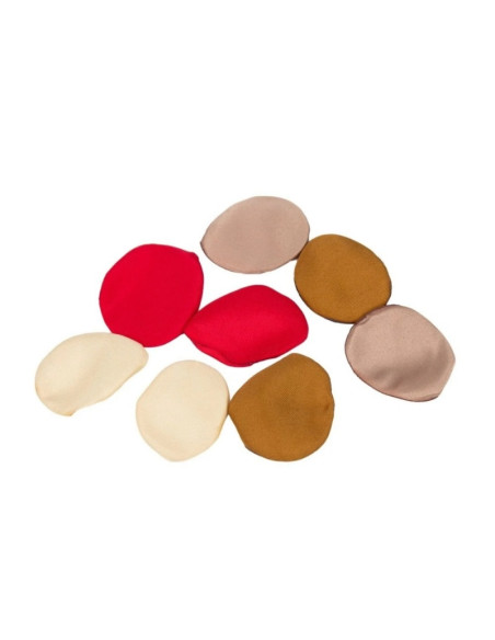 Accesorii creatie ROSEPETAL-34, petale textura matase, nuante de rosu, set 200 buc