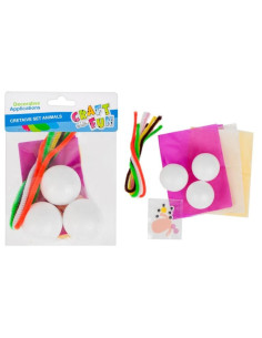 Accesorii creatie - polistiren + sarma plusata model animale, Craft With Fun, 445964