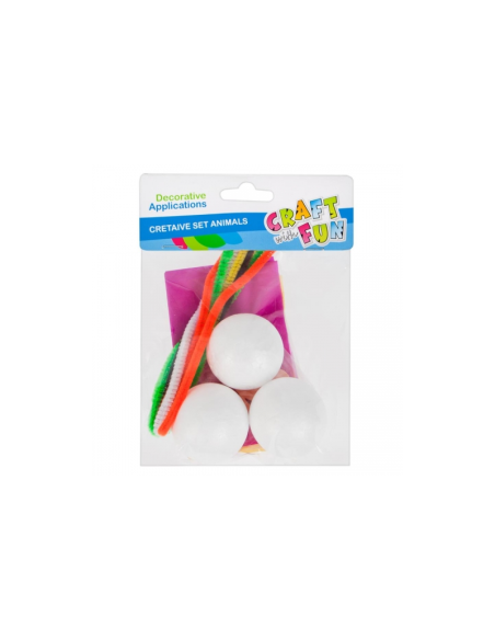 Accesorii creatie - polistiren + sarma plusata model animale, Craft With Fun, 445964