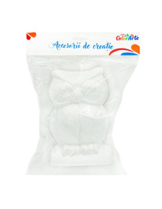 Accesorii creatie - polistiren - bufnita, 13cm, Colorarte