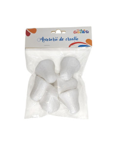Accesorii creatie - polistiren - clopotei, 5cm, set 6 buc, Colorarte MY033