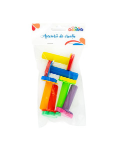Forme decorative - hartie gumata - stampile cu diverse forme, 5.5cm, set 6 buc, Colorarte, MY043