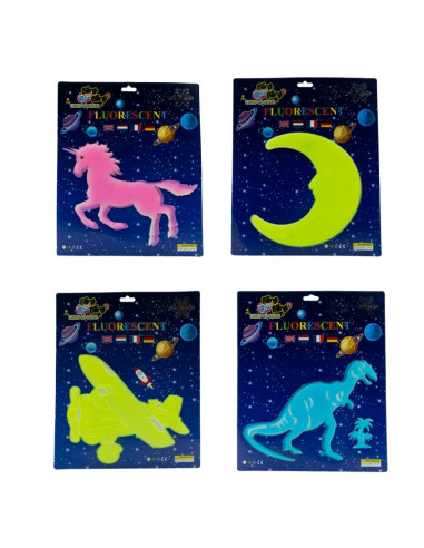 Sticker fluorescent CNX, A4, pentru perete, diverse modele